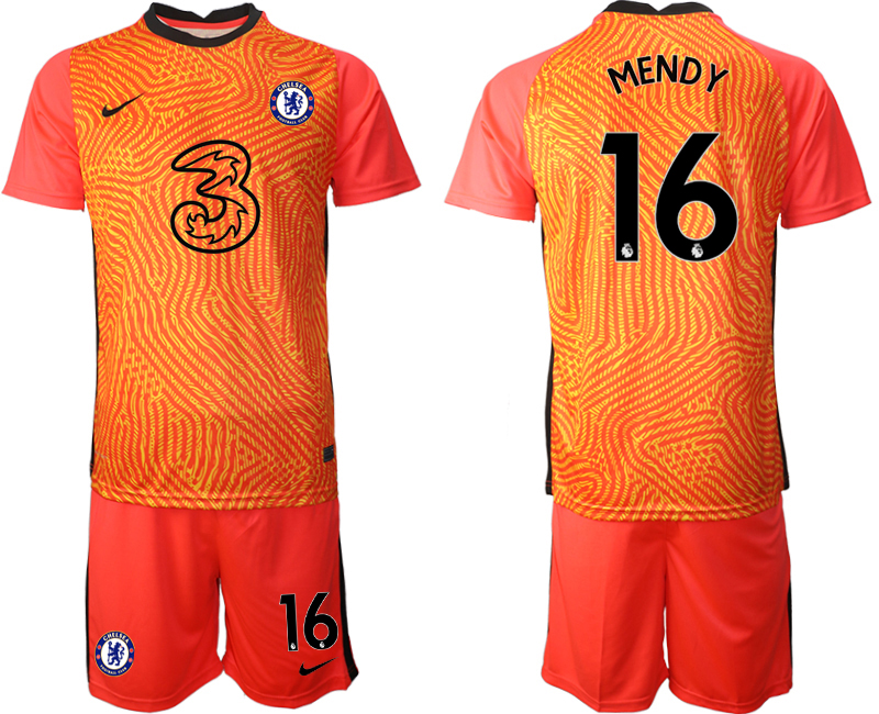 Men 2021 Chelsea red goalkeeper #16 . soccer jerseys
